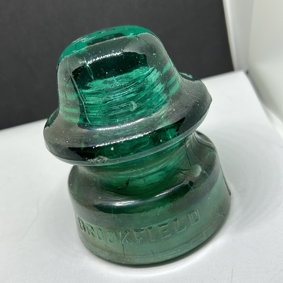 Turquoise Vintage Glass Insulator - Picture 13 of 13